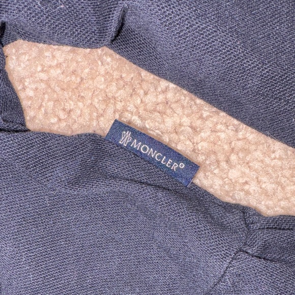 Moncler Navy Polo Dress with Gold Trim - Picture 5 of 6